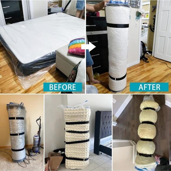 Memory Foam Mattress Vacuum Storage Bag - White - Picture 4 of 6